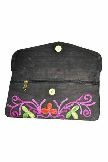 Blue Chilli Electronics Taschenorganizer »Wildleder Tasche / Clutch«, bestickt, 17 x 11 cm
