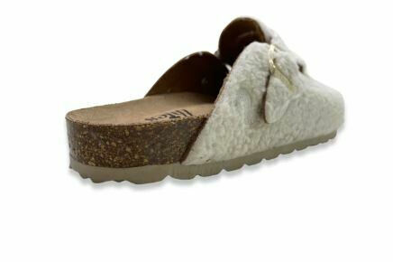 Thies 1856 ® Eco Teddy Clog vegan Offwhite (W/X)