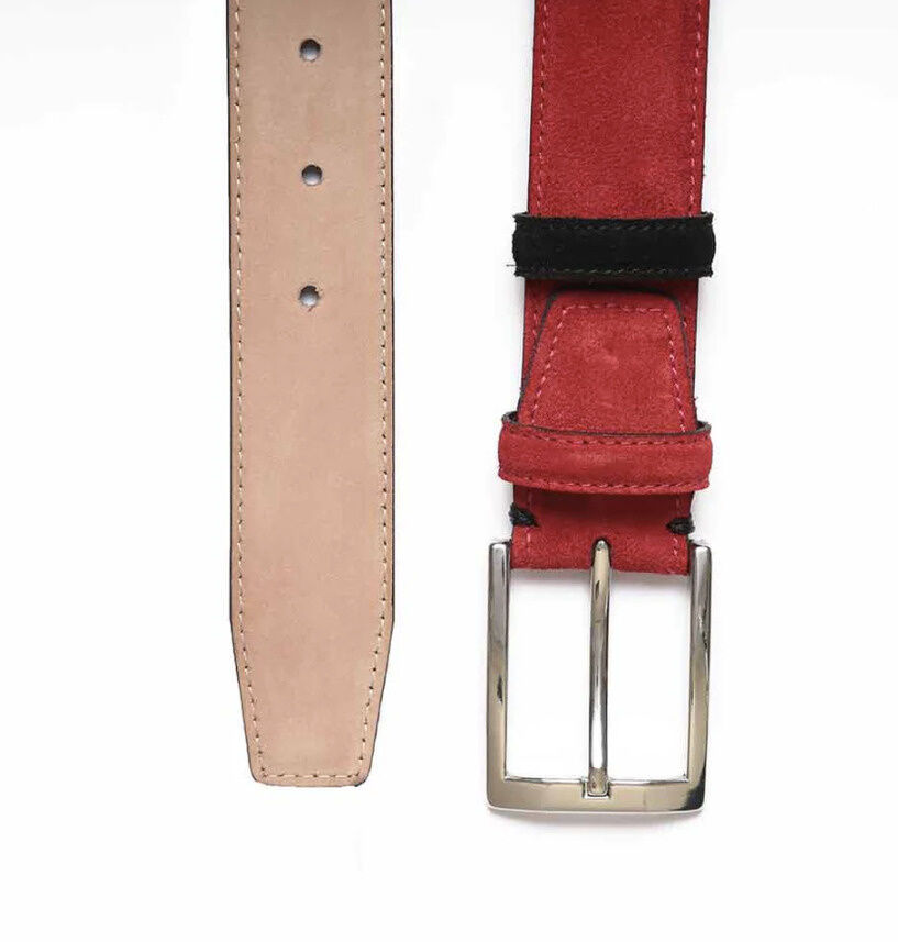 Veloursleder-Gürtel mit Wechselschlaufe