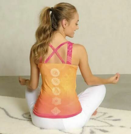 Yoga-Top Chakra mango-pink