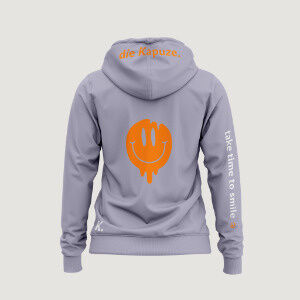 Hoodie Lavender melted Smiley
