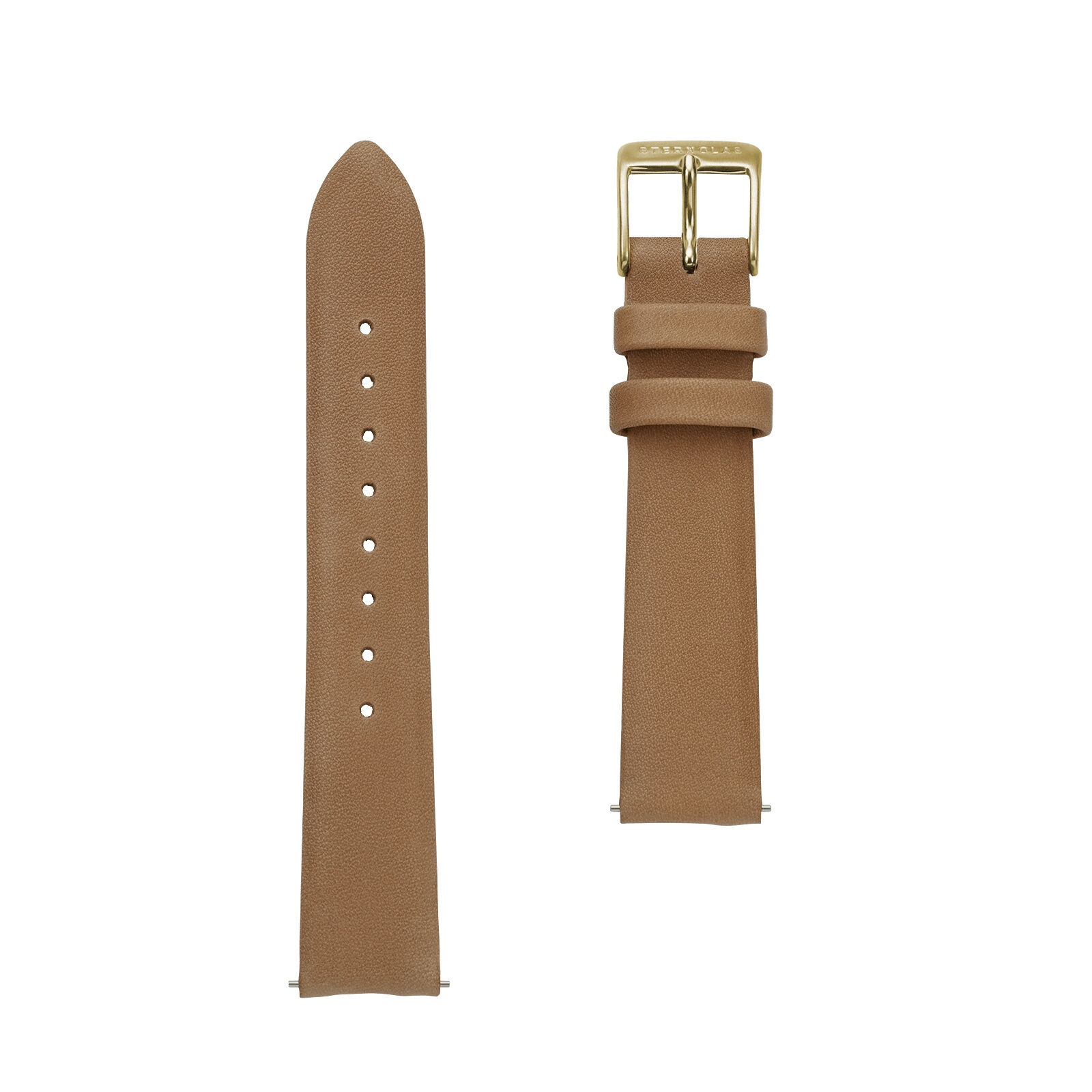 STERNGLAS Damen Uhrband Klassik 16 camel Gold 16mm S03-KL07