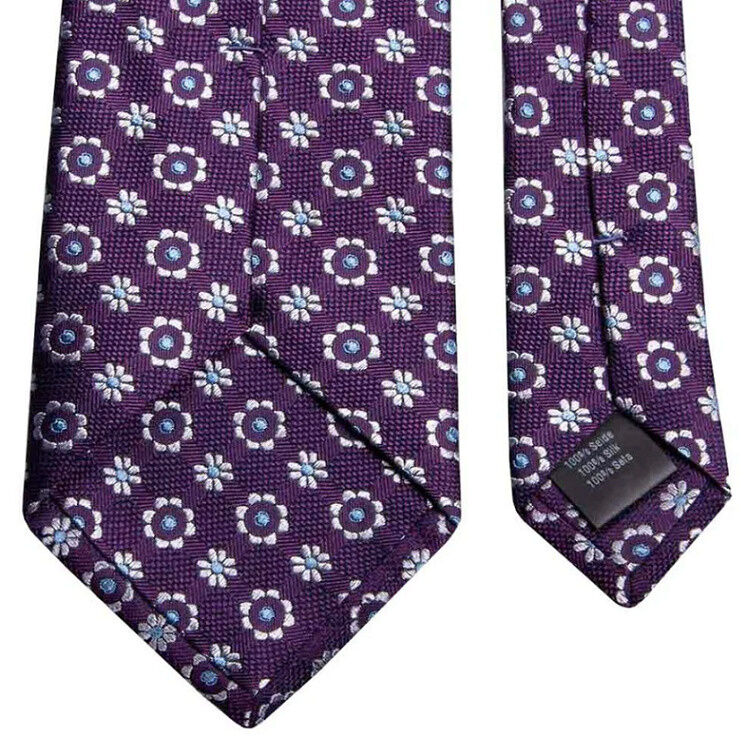 SEIDEN-JACQUARD KRAWATTE MIT FLORALEM MUSTER