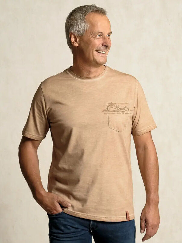 T-Shirt men - mit Tasche Mountain