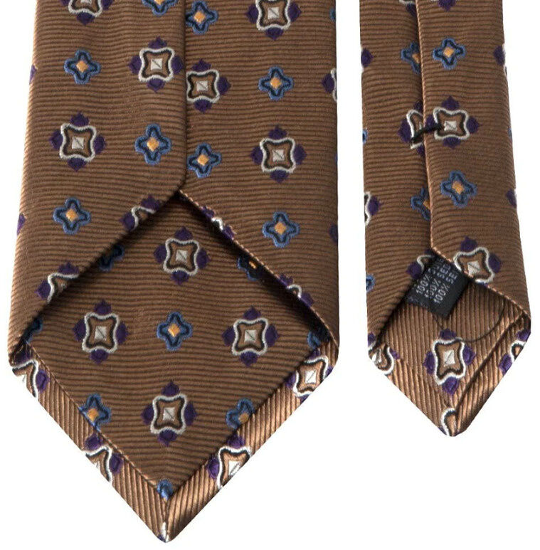 SEIDEN-JACQUARD KRAWATTE MIT GEOMETRISCHEM MUSTER