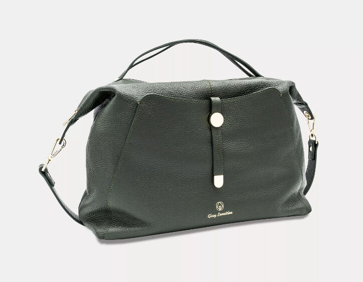 MARY Tote Bag dunkel-grün Kalbsleder