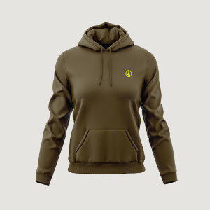 Hoodie British Khaki melted Smiley
