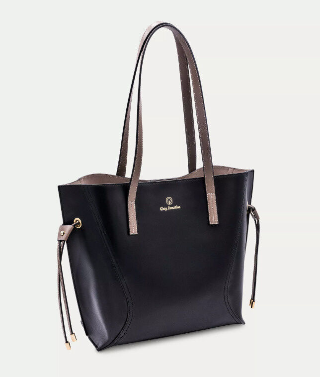 DELICIOUS Shopper schwarz Kalbsleder