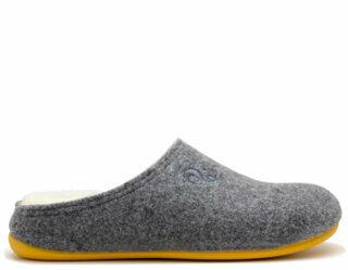 thies 1856 ® Recycled Wool Slippers grey yellow (W)