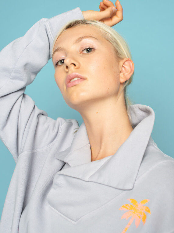Sweatshirt mit Kragen