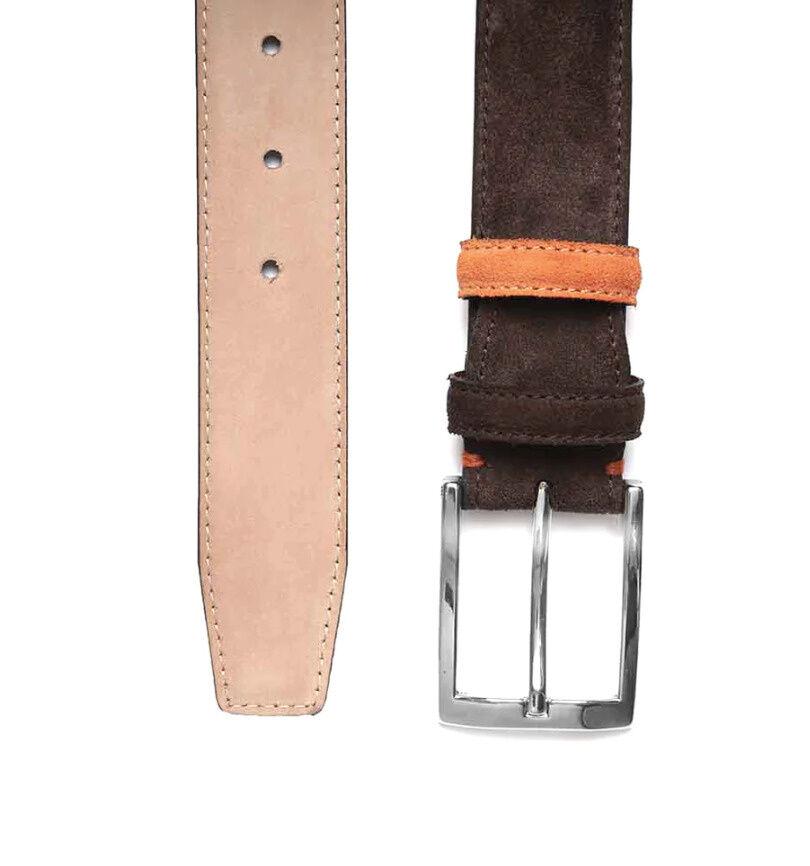 Veloursleder-Gürtel mit Wechselschlaufe