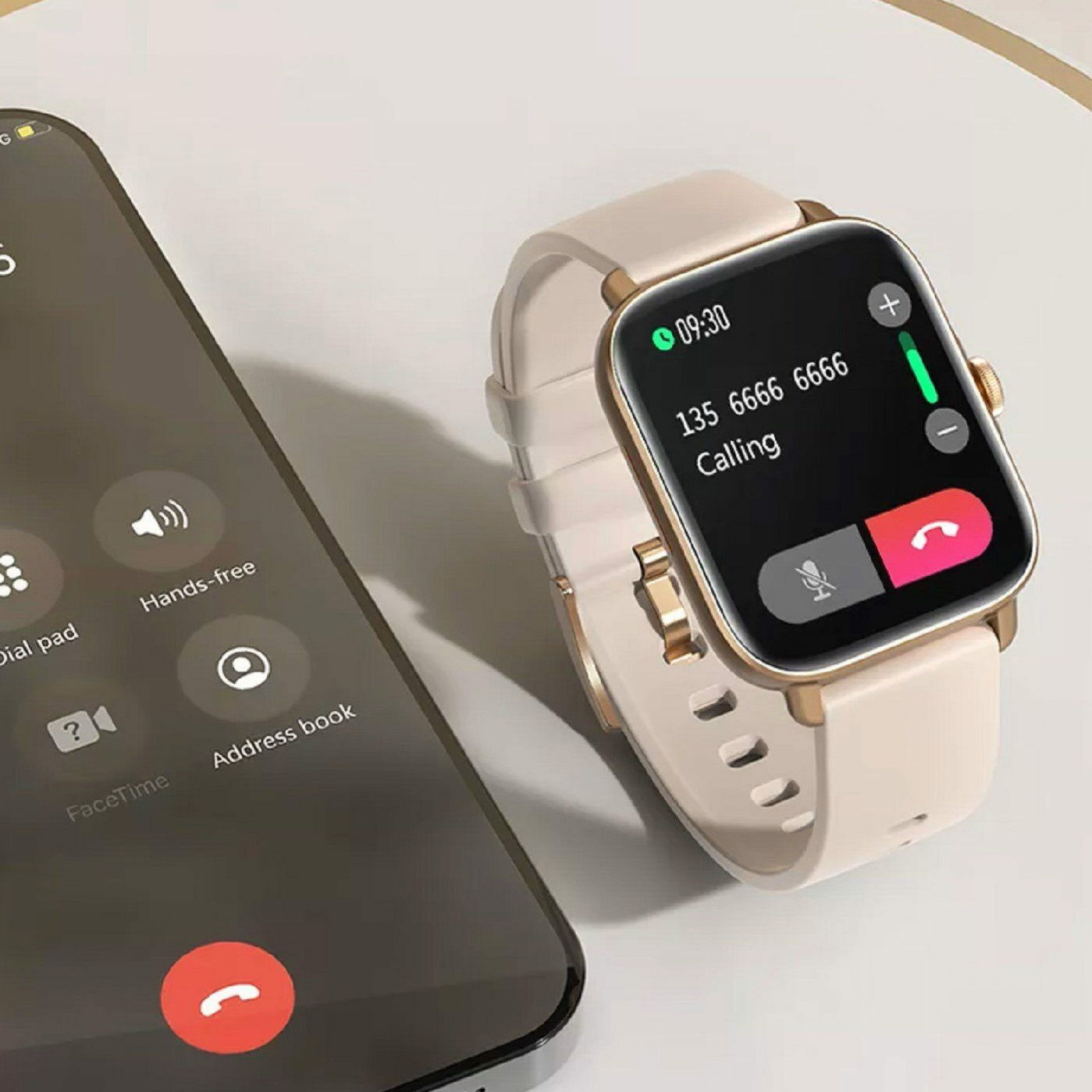 Y22 Smartwatch (1,32 Zoll), magnetisches Laden