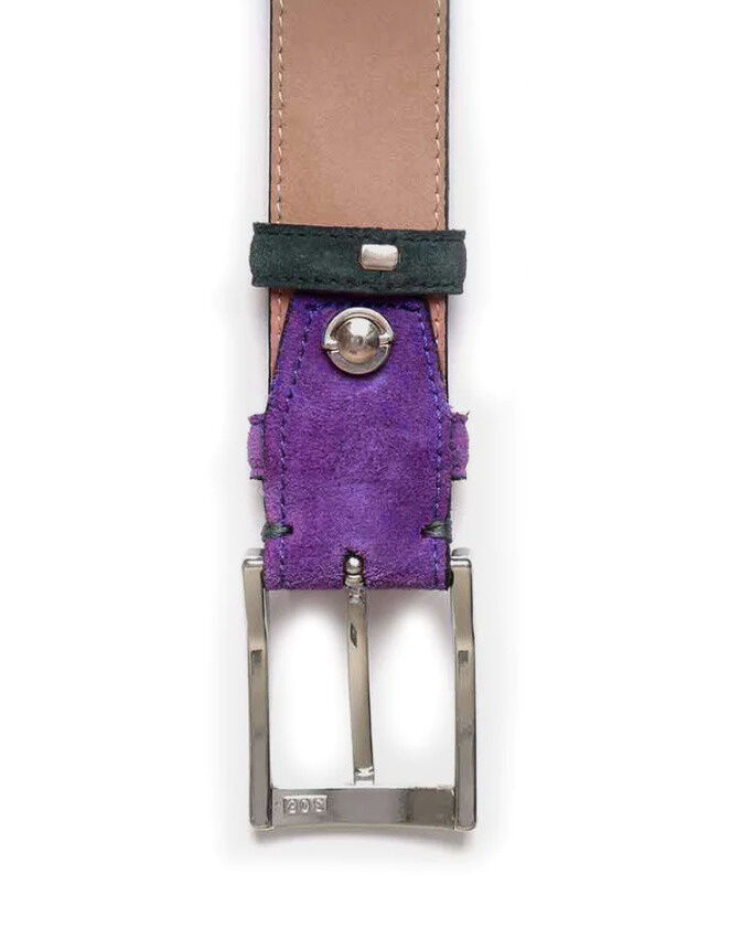 Veloursleder-Gürtel mit Wechselschlaufe