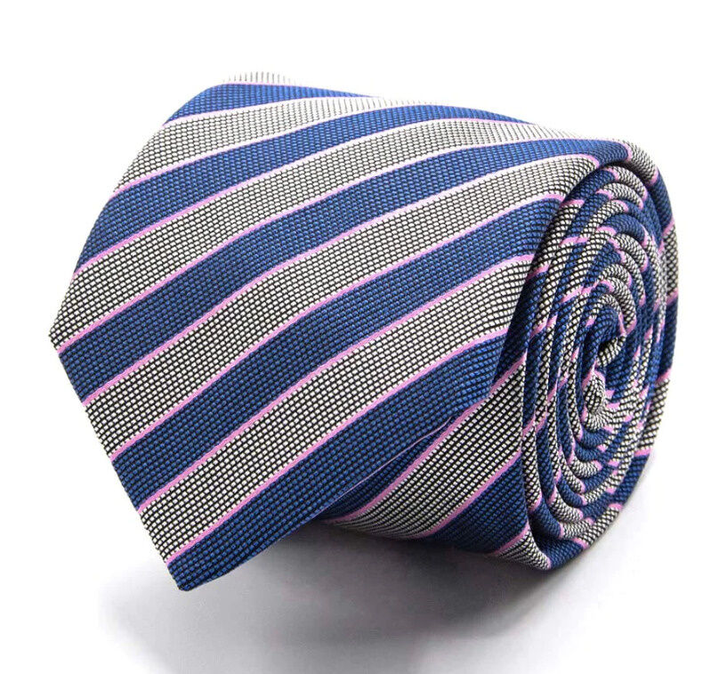 GESTREIFTE SEIDEN-JACQUARD KRAWATTE