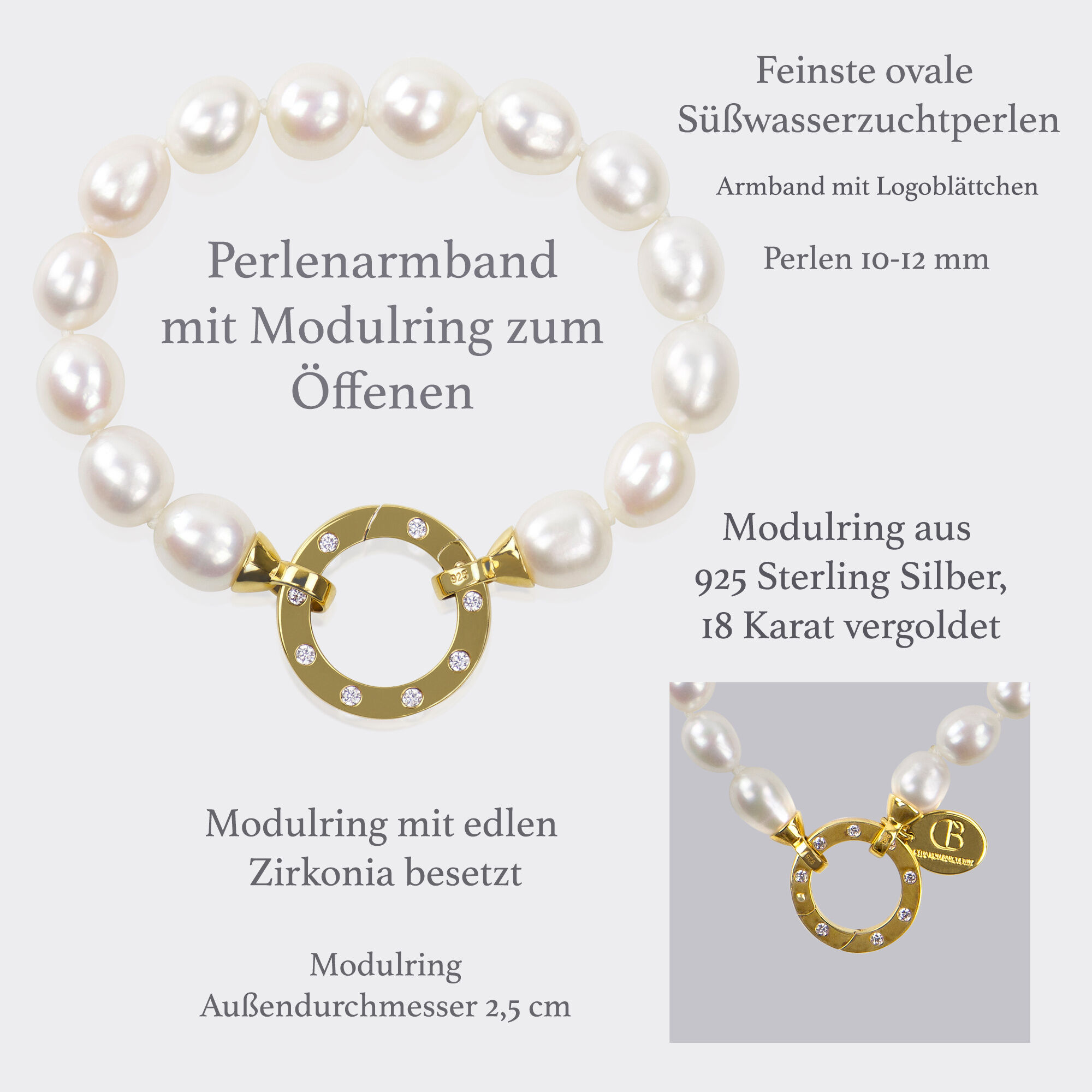Armband "Zeitlos schön" weiiß