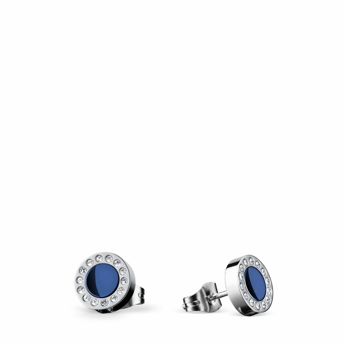Bering Damen Ohrstecker Arctic Symphony mit Kristall Steinen und Aluminium Stein Silber 707-170-05