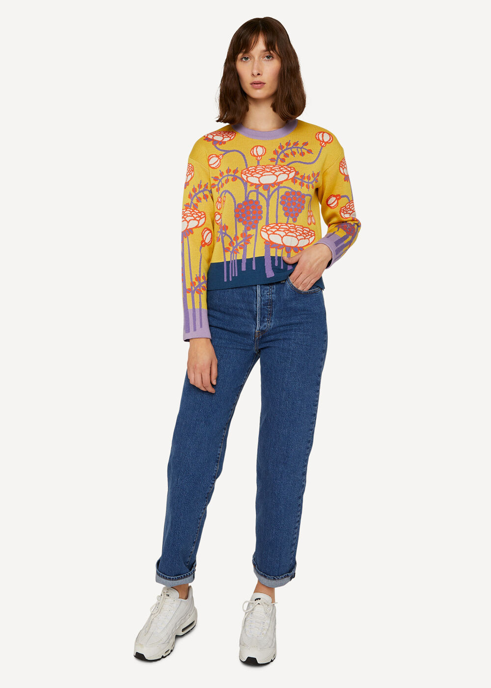 Bud to bloom Pullover Gelb