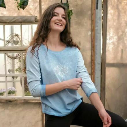 156c7b0506e3ec738d736e11676cbd6665fd2827_MS_0001220_005_image_1_63343632b7781 Shirt 3/4-Arm Peaceful Lotus