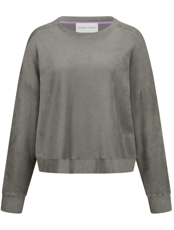 Sweatshirt Frottee grau