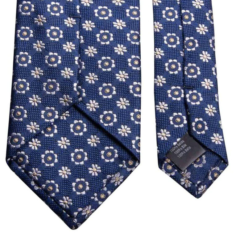 SEIDEN-JACQUARD KRAWATTE MIT FLORALEM MUSTER