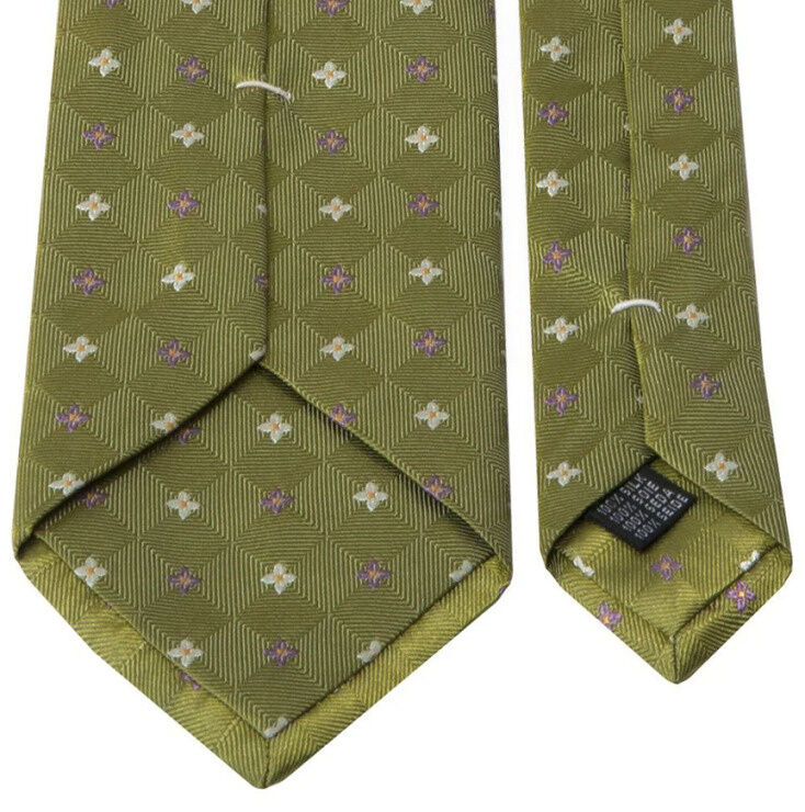 SEIDEN-JACQUARD KRAWATTE MIT BLÜTEN-MUSTER