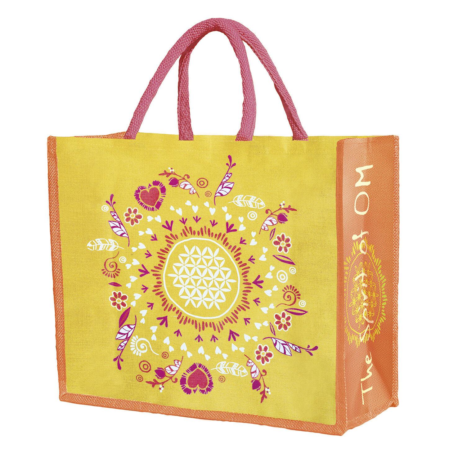 9975 - Jute-Tasche - Blume des Lebens