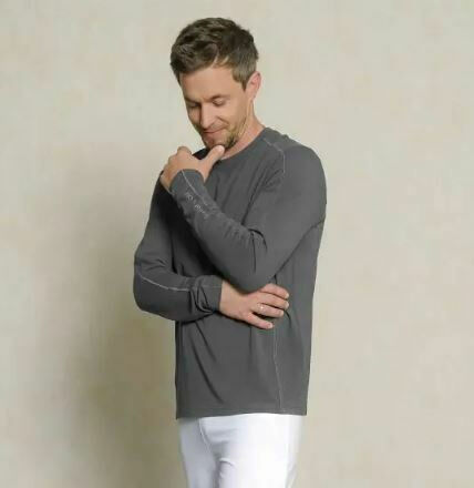 Longsleeve Bambus turmalingrau