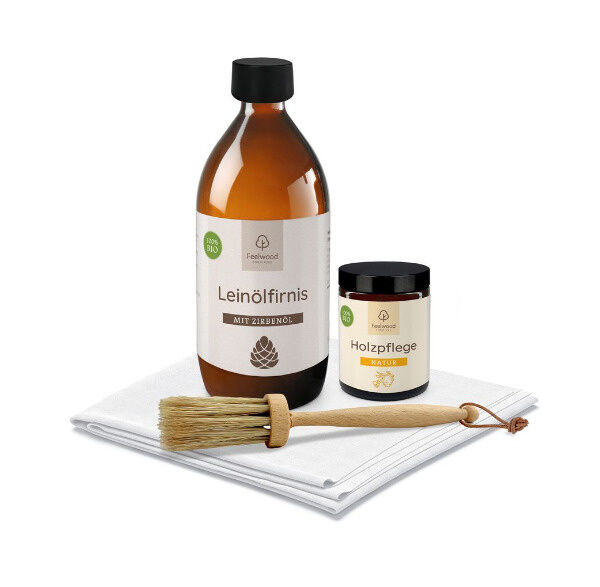 Bio Holzpflege-Set Zirbe 500ml