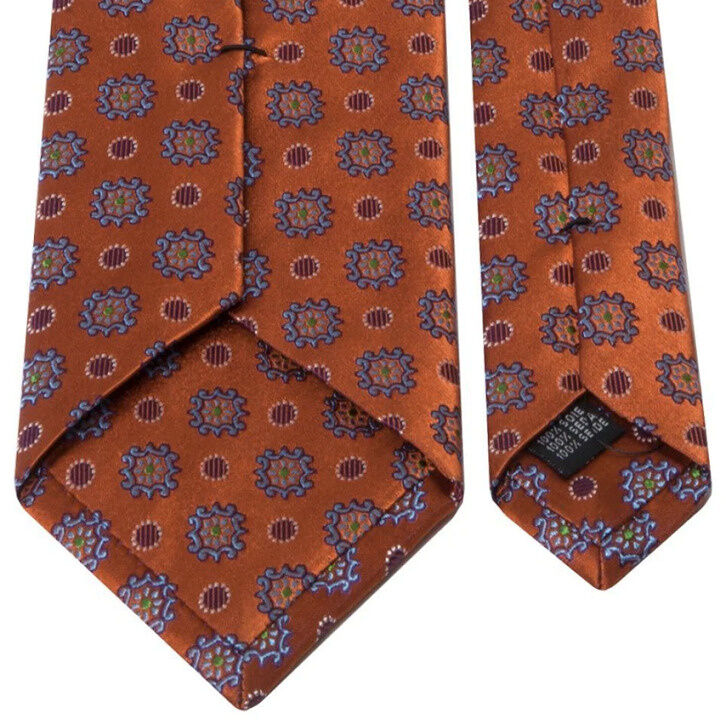 SEIDEN-JACQUARD KRAWATTE MIT GEOMETRISCHEM MUSTER