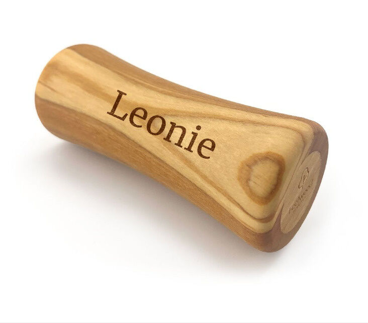 Holz-Rassel, Babyrassel, Greifling personalisierbar