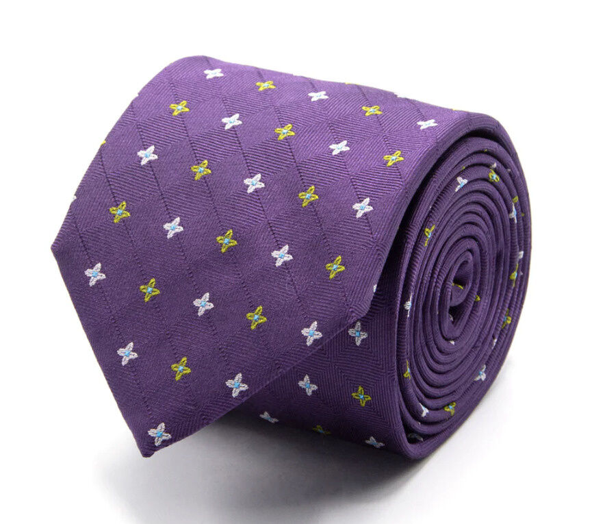 SEIDEN-JACQUARD KRAWATTE MIT BLÜTEN-MUSTER