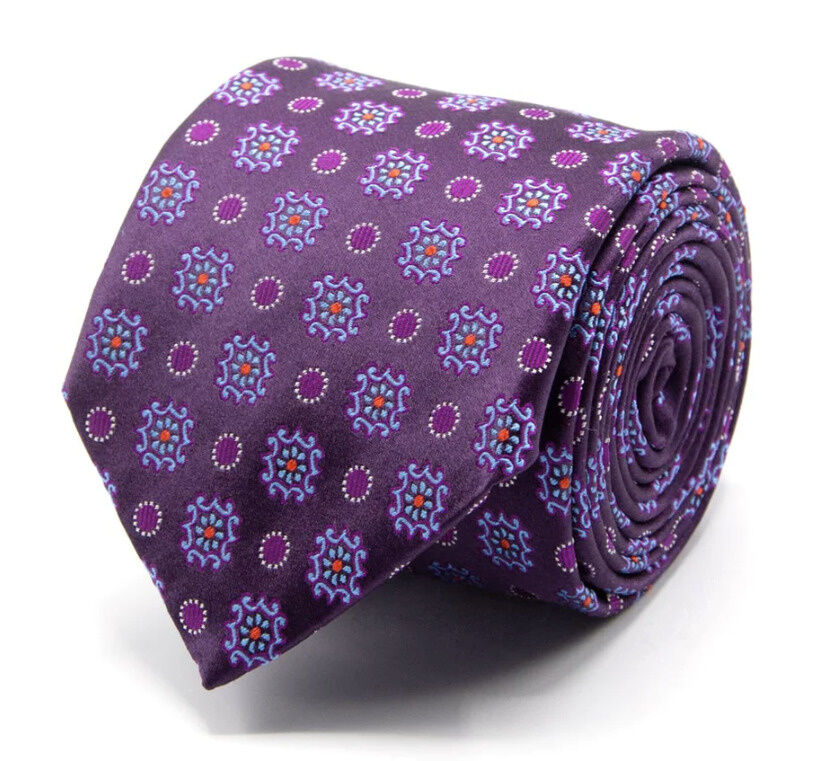 SEIDEN-JACQUARD KRAWATTE MIT GEOMETRISCHEM MUSTER
