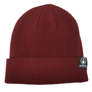 WAVE HAWAII Beanie Bio Cotton Burgundy Red