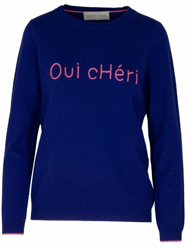 Kaschmir Pullover Oui Chéri blau