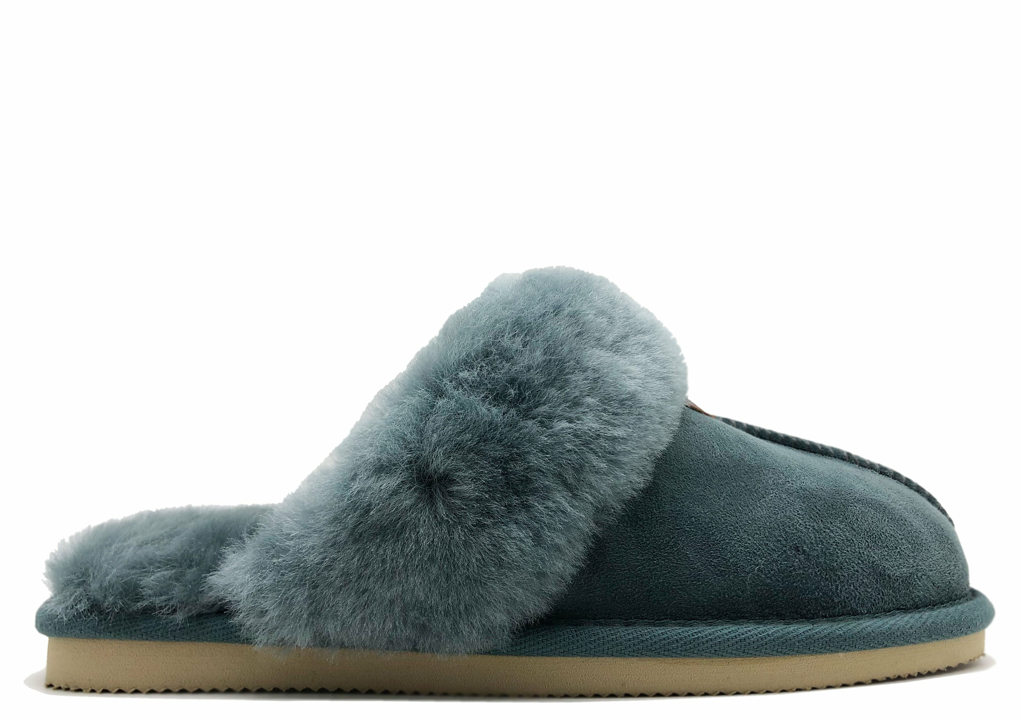 thies 1856 ® Sheepskin Slipper petrol (W)