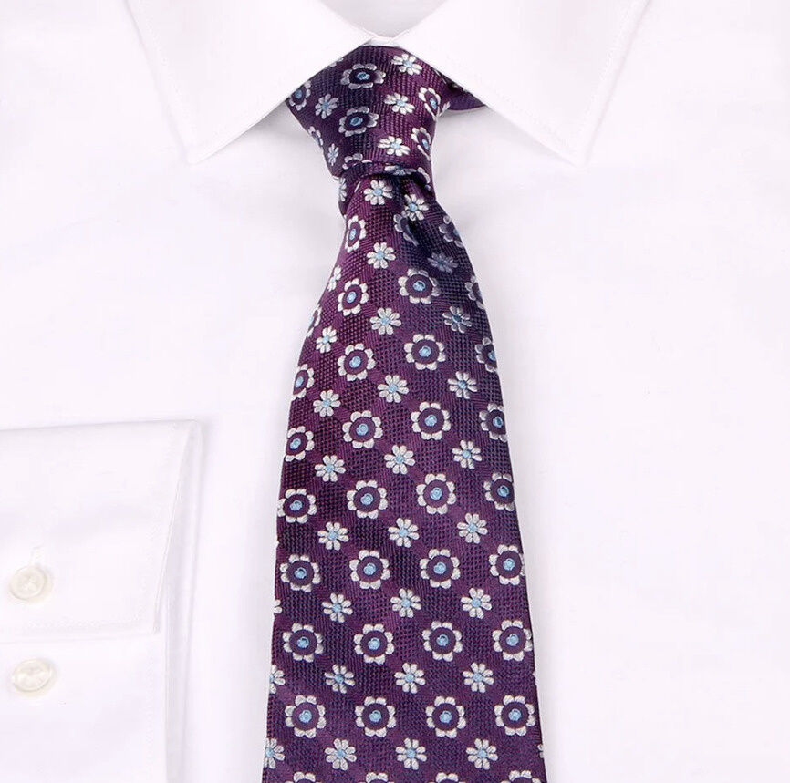 SEIDEN-JACQUARD KRAWATTE MIT FLORALEM MUSTER