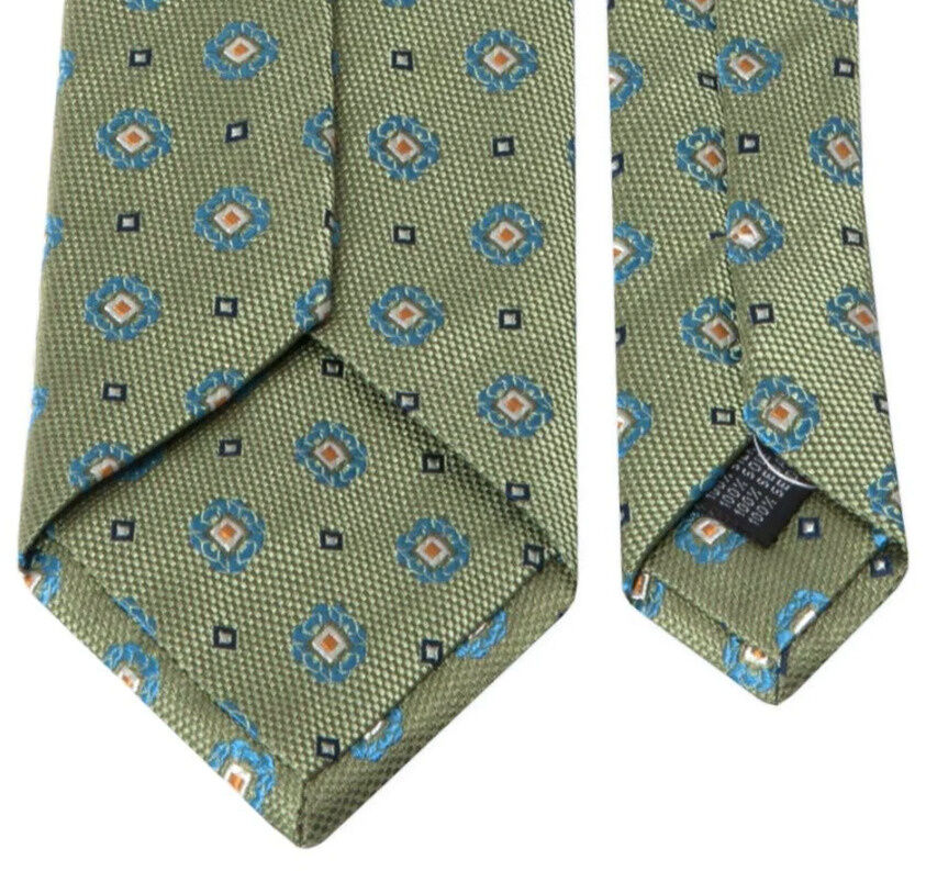 SEIDEN-JACQUARD KRAWATTE MIT GEOMETRISCHEM MUSTER