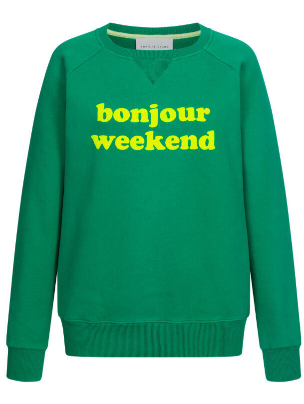 Sweatshirt bonjour weekend