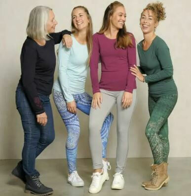 Langarm-Shirt Bambus berry