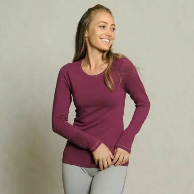 Langarm-Shirt Bambus berry