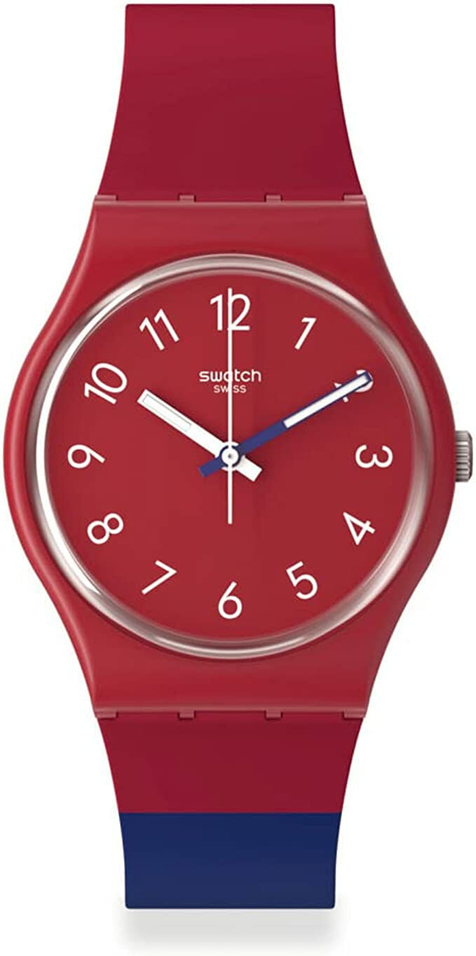 Swatch damen Analoguhr Gent Colore Blocco Rot SO28R112 