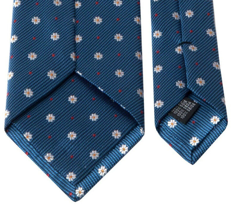 SEIDEN-JACQUARD KRAWATTE MIT BLÜTEN-MUSTER