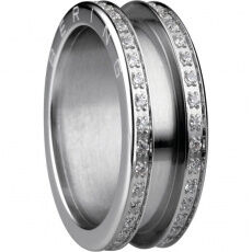 Bering Damen Außenring mit Zirkonia Größe 52 Silber 523-17-63