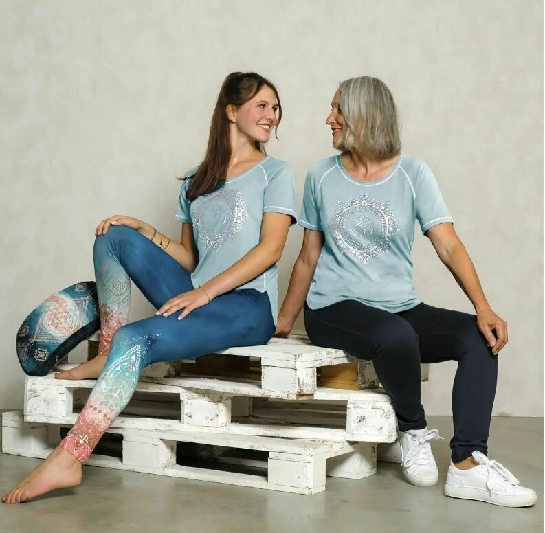 Shirt Raglan Bambus blue-breeze