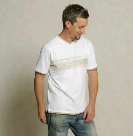 T-Shirt men Planet protect weiß/sand