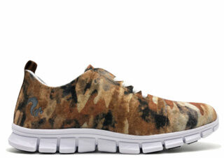 thies ® PET Sneaker camo brown | vegan aus recycelten Flaschen