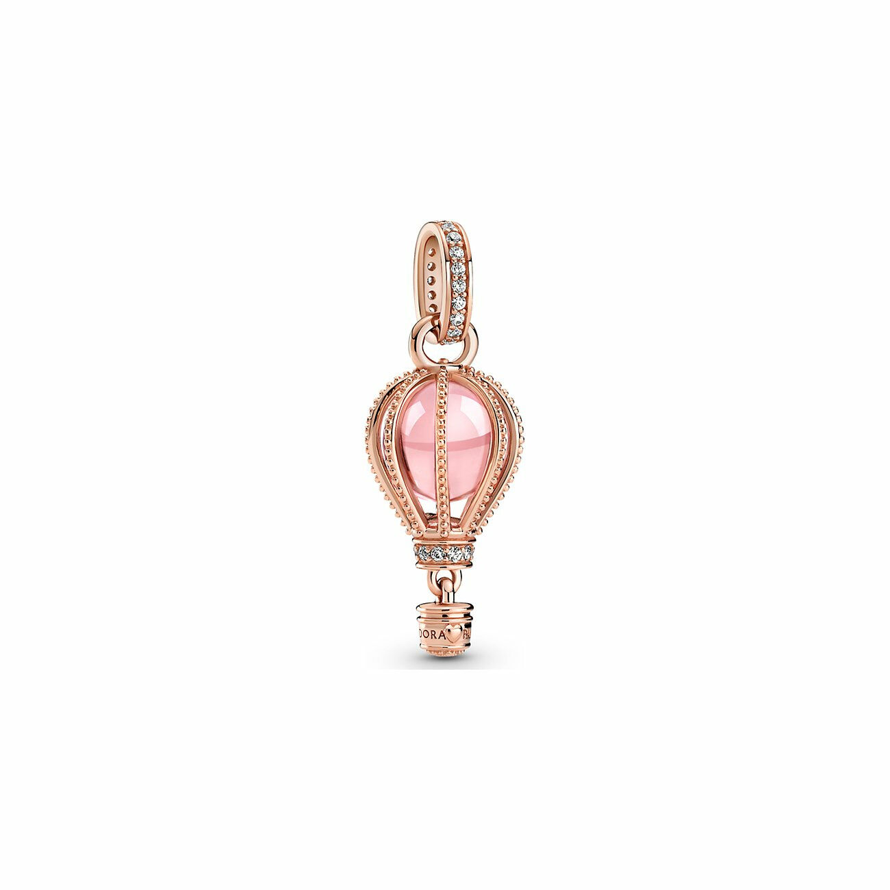 Charm-Anhänger Funkelnder Pinker Heißluftballon 789434C01