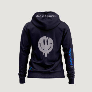Hoodie French Navy melted Smiley