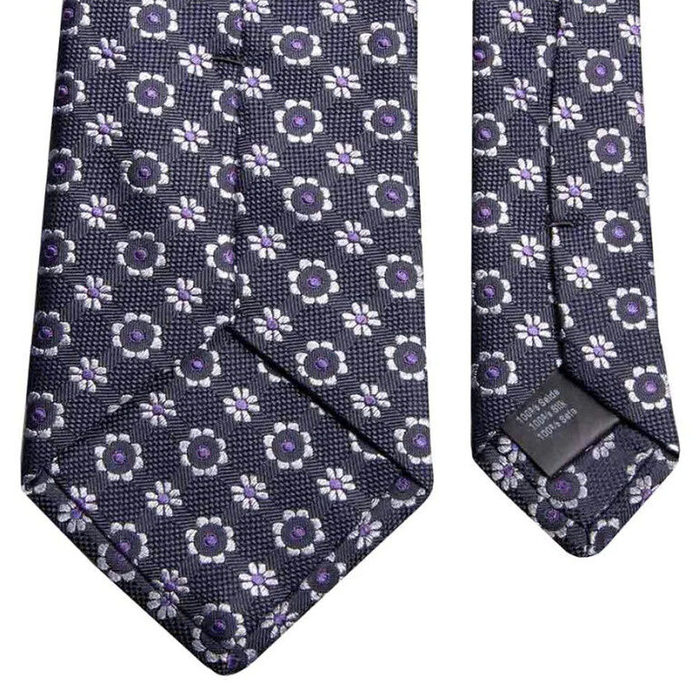 SEIDEN-JACQUARD KRAWATTE MIT FLORALEM MUSTER