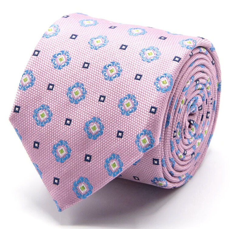 SEIDEN-JACQUARD KRAWATTE MIT GEOMETRISCHEM MUSTER